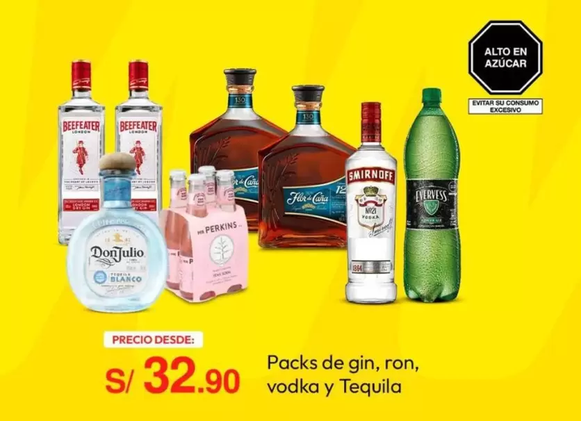Beefeater - Packs de gin, ron, vodka y Tequila