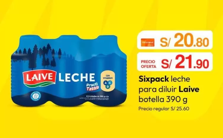 Laive - Sixpack leche para diluir