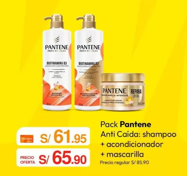 Pantene - Anti Caída: shampoo + acondicionador + mascarilla