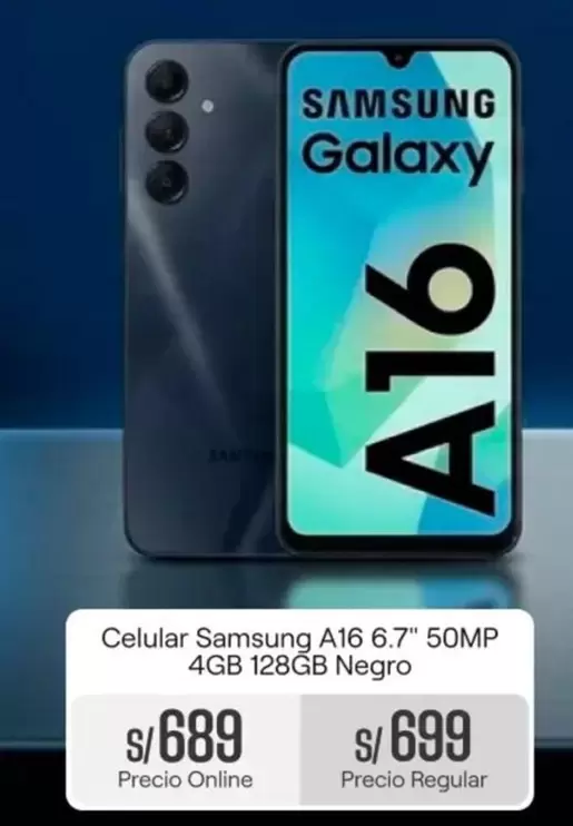 Samsung - Celular A16 6.7" 50MP 4GB 128GB