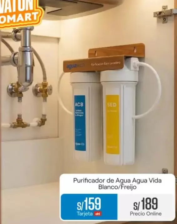 Vida - Purificador de Agua Agua Blanco/Freijo