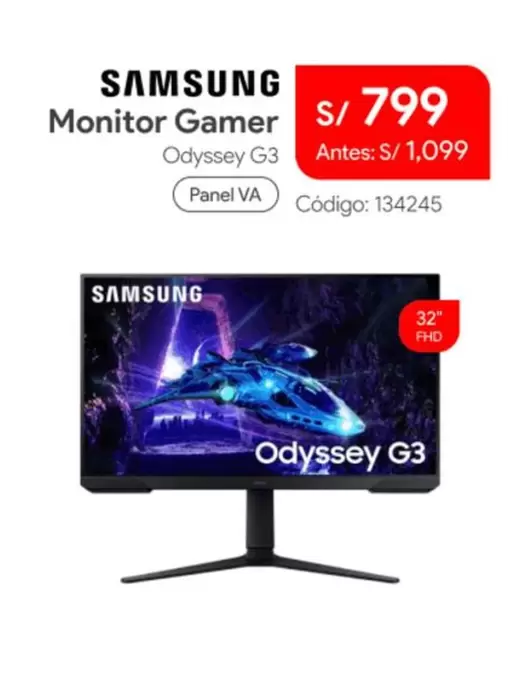 Samsung - Monitor Gamer Odyssey G3