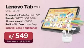 Lenovo - Tab WiFi Cód. 135378