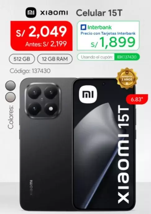 Xiaomi - Celular 15T