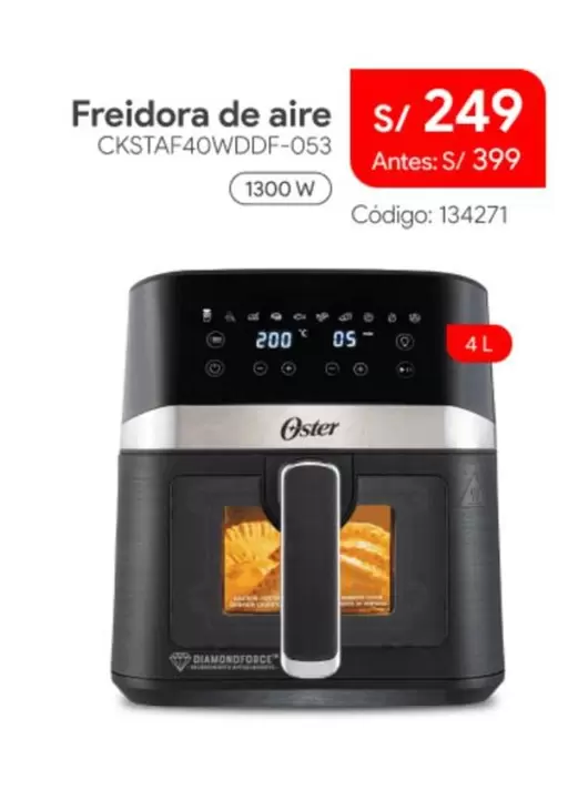 Oster - Freidora de aire CKSTAF40WDDF-053