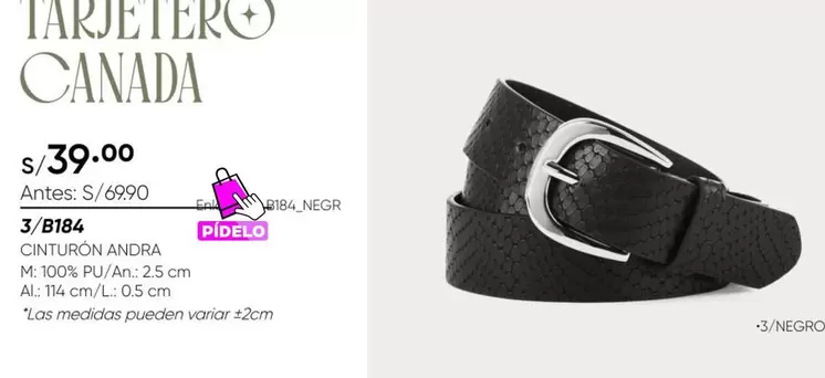 CINTURON ANDRA 3/B184