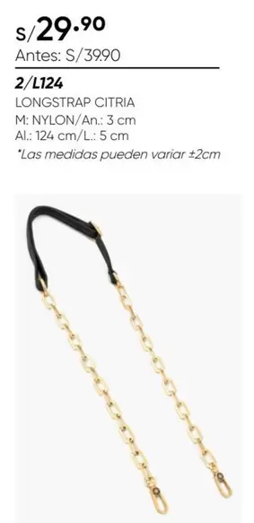 2/L124 LONGSTRAP CITRIA