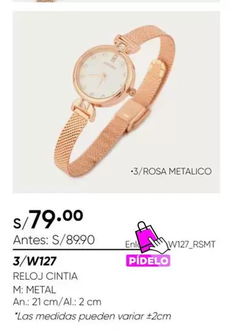 Reloj Cintia 3/W127