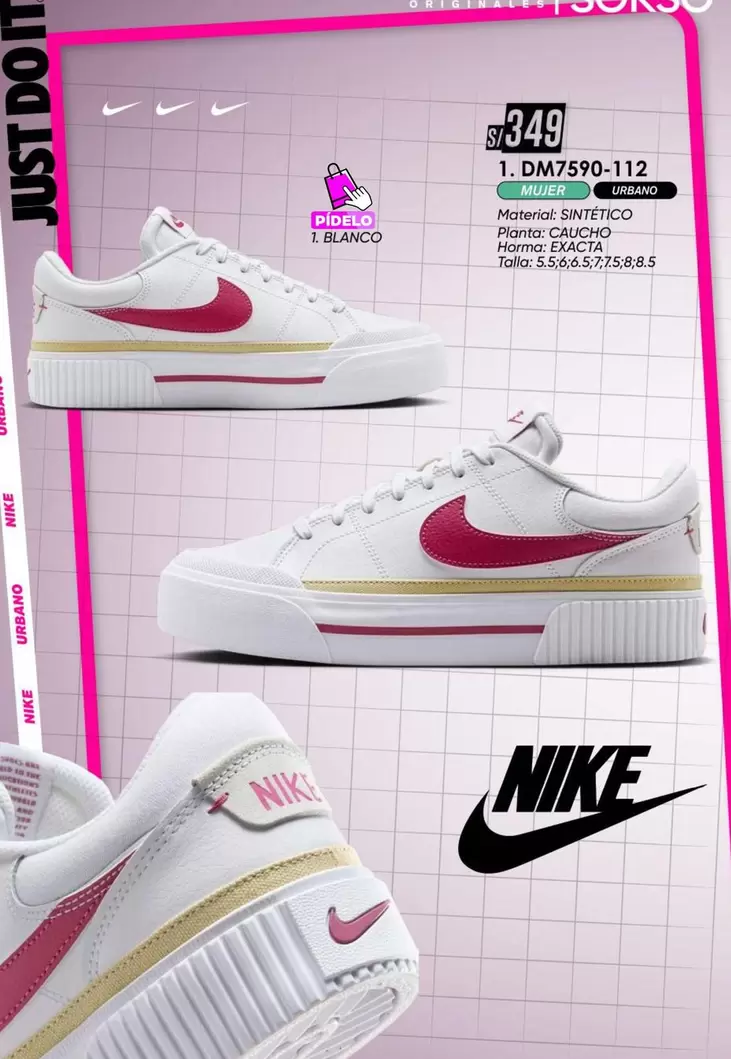 Nike - ZAPATILLAS BLANCO 1. DM7590-112