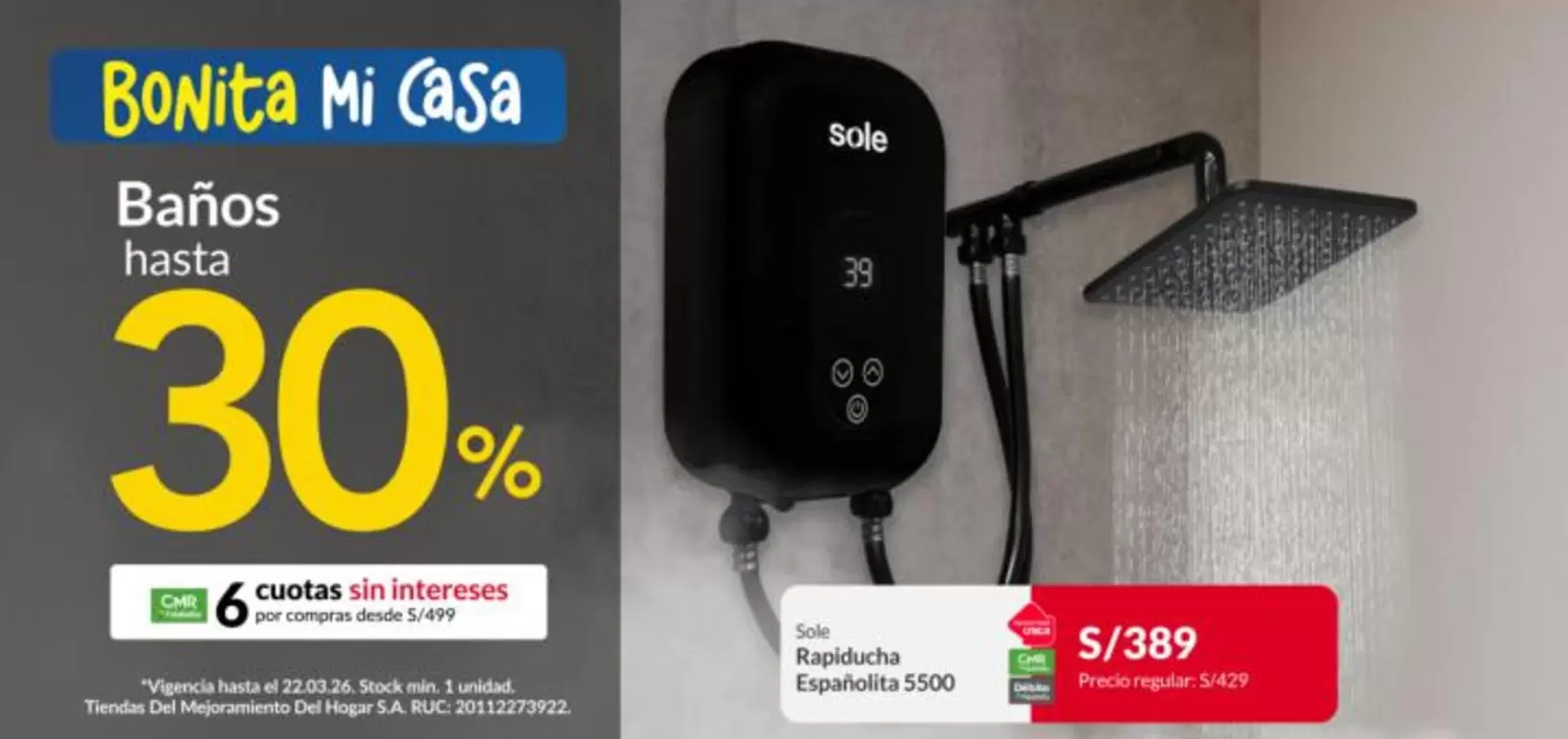 Sole - Baños hasta 30%
