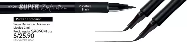 Avon - Super Definition Delineador Liquido