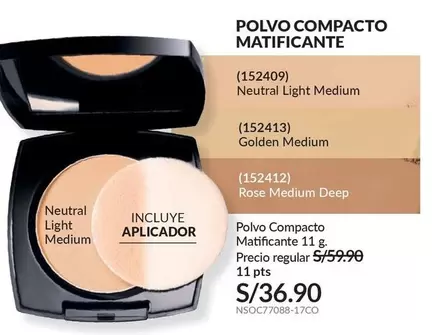 PTS - POLVO COMPACTO MATIFICANTE