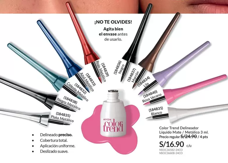 Avon - Color Trend Delineador Liquido Mate