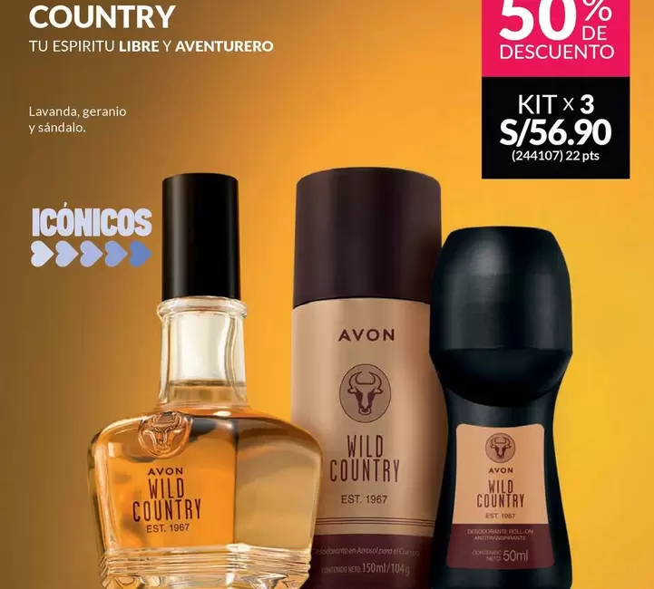Avon - WILD COUNTRY KIT x3