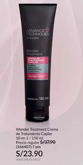 Avon - Wonder Treatment Crema de Tratamiento Capilar 10 en 1