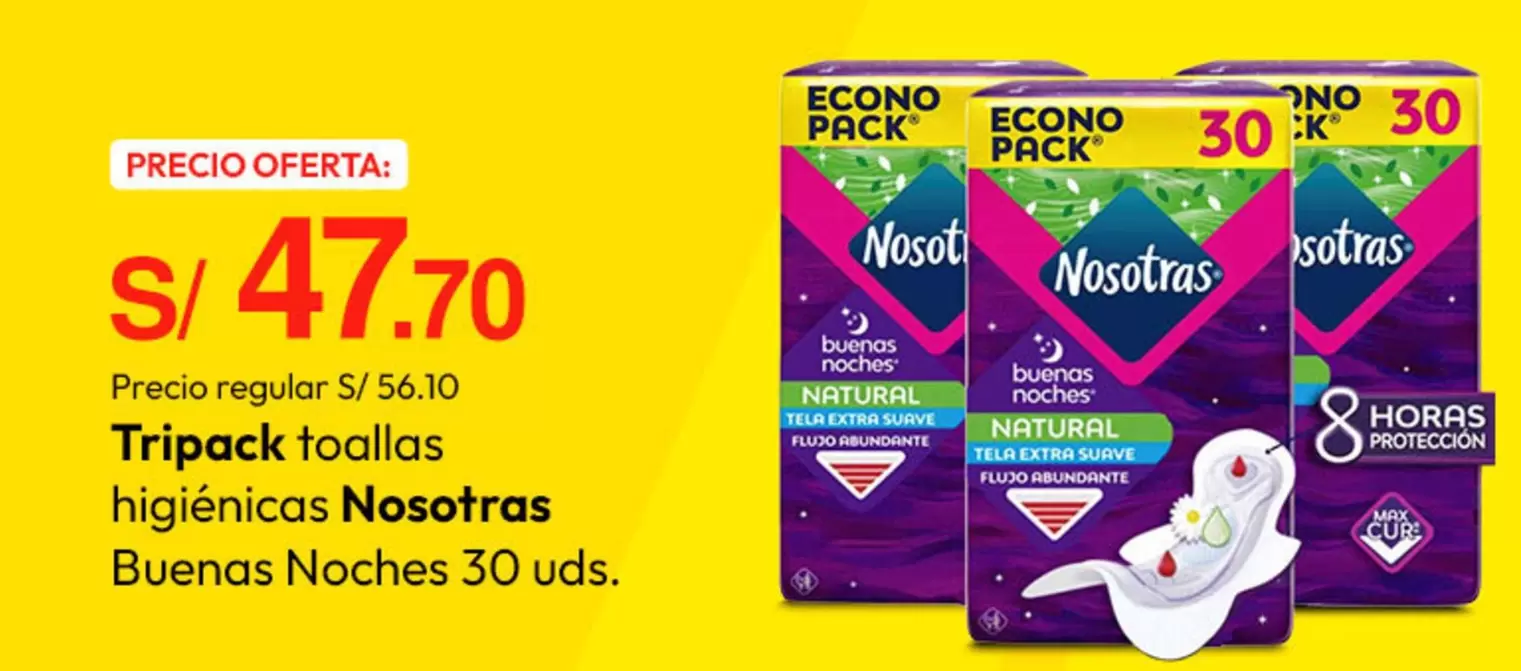 Nosotras - Tripack toallas higiénicas Buenas Noches