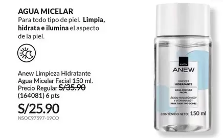Anew - AGUA MICELAR Limpieza Hidratante Agua Micelar Facial 150 ml (164081)