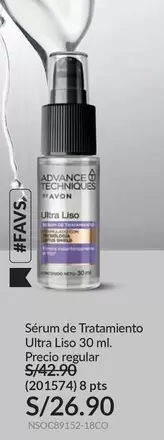 Avon - Sérum de Tratamiento Ultra Liso 30 ml.