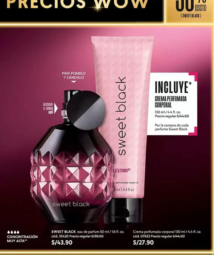 Pink - SWEET BLACK Eau de Parfum + CREMA PERFUMADA CORPORAL