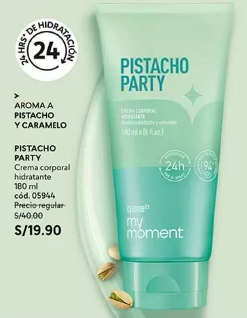 PISTACHO PARTY Crema corporal hidratante 180 ml CÓD. 05944