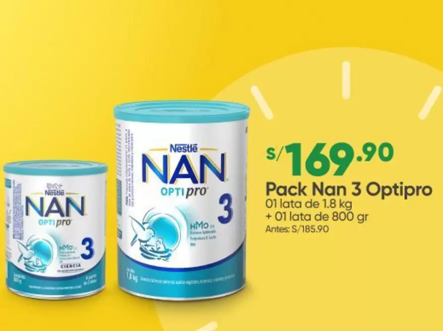 Nestlé - Pack Nan 3 Optipro
