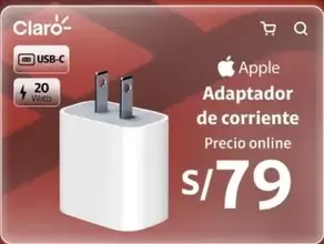 Apple - Adaptador de corriente