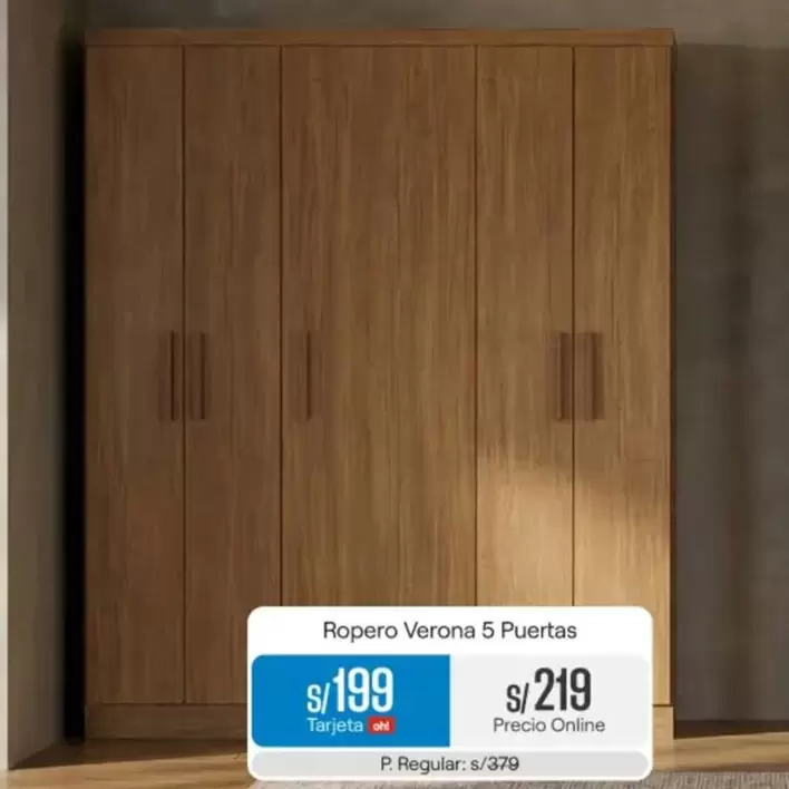 Ropero Verona 5 Puertas