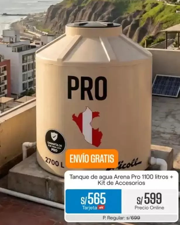 Pro - Tanque de agua Arena Pro 1100 litros