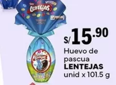 Huevo de pascua LENTEJAS