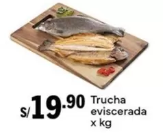 Trucha eviscerada