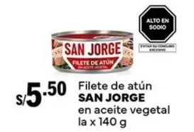 San Jorge - Filete de atún en aceite vegetal
