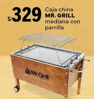 Mr. Grill - Caja china mediana con parrilla