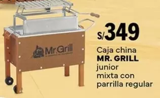 Mr. Grill - Caja china junior mixta con parrilla regular