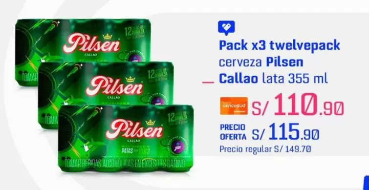 Pilsen - cerveza Callao lata