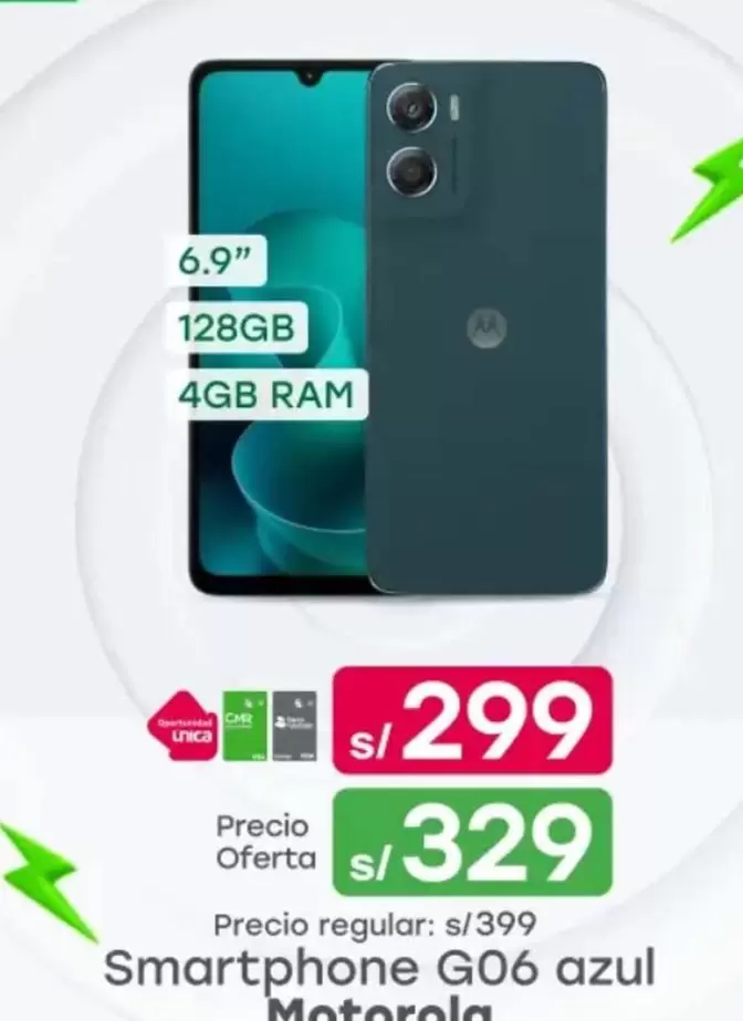 Motorola - Smartphone G06 azul