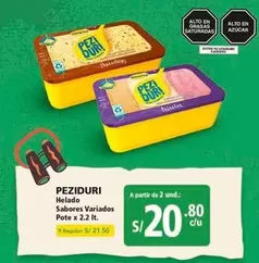 Peziduri - Helado Sabores Variados Pote