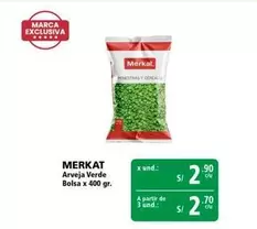 Merkat - Arveja Verde Bolsa
