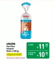 Unión - Pan Fibra Integral Bolsa