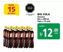 Big Cola - BIG COLA Gaseosa Bot. x 400 ml.