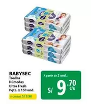 Babysec - Toallas Húmedas Ultra Fresh