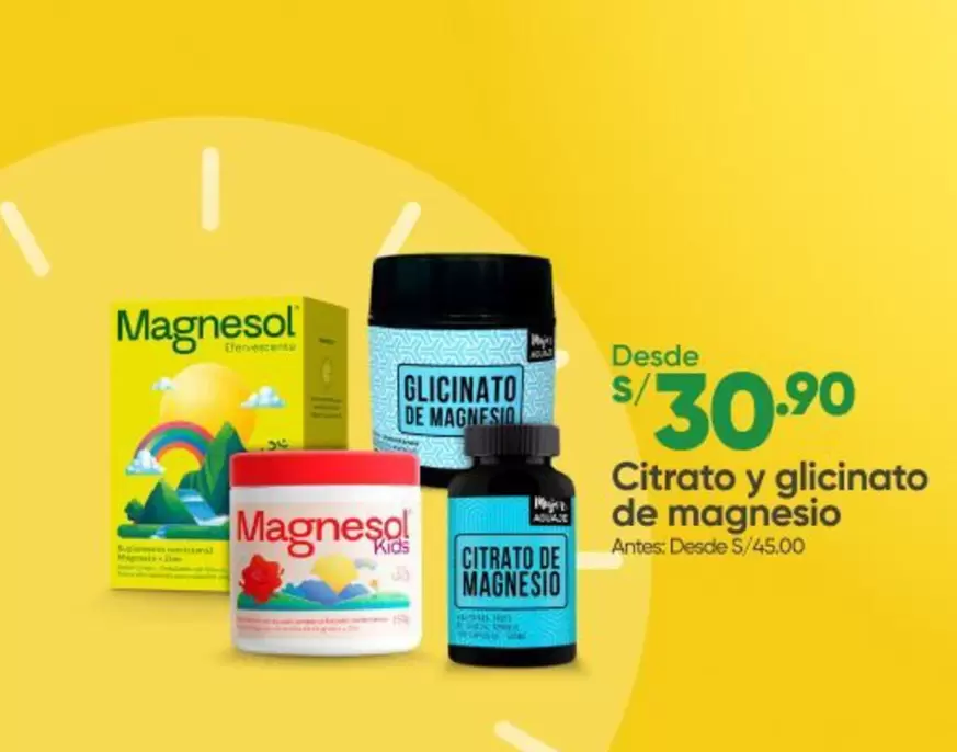 Citrato y Glicinato de magnesio