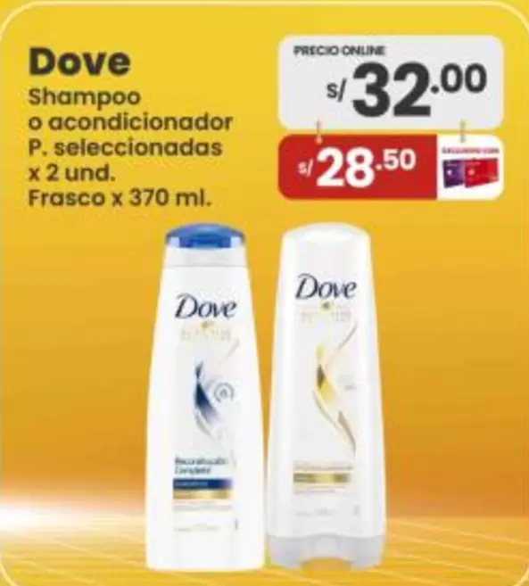 Dove - Shampoo o acondicionador P. seleccionadas