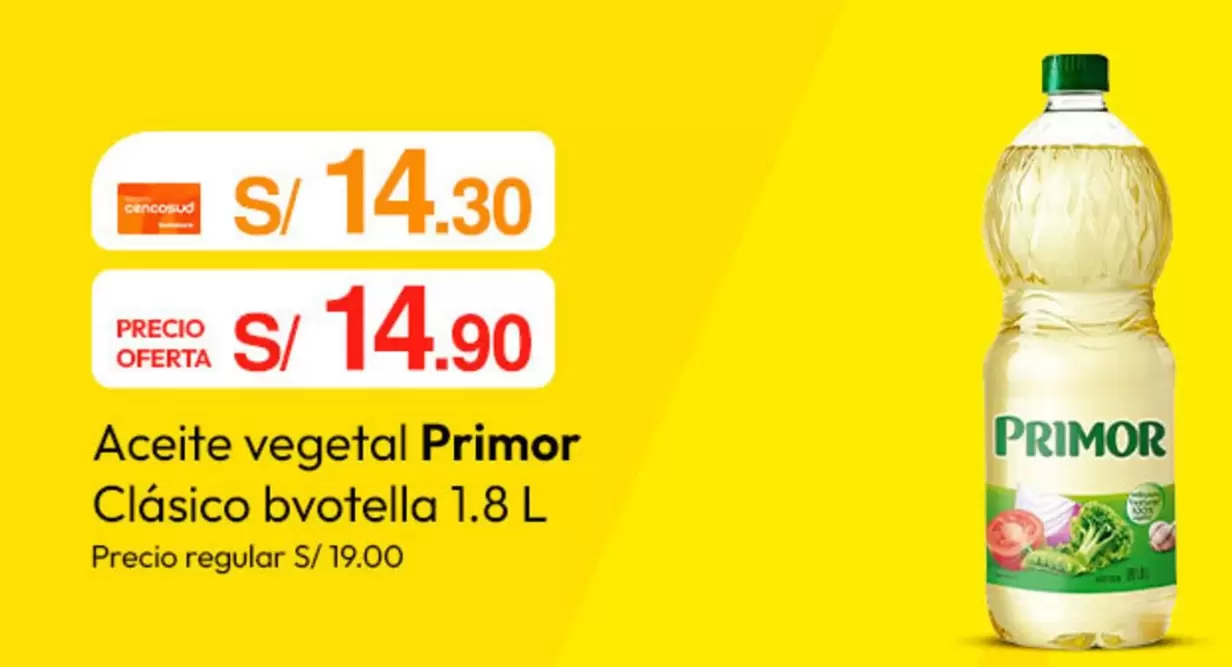 Primor - Aceite vegetal Clásico botella