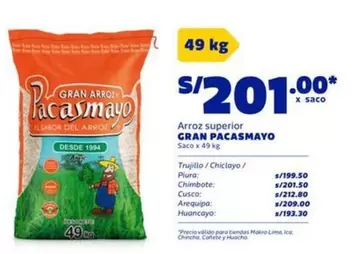 Arequipa - Arroz Superior