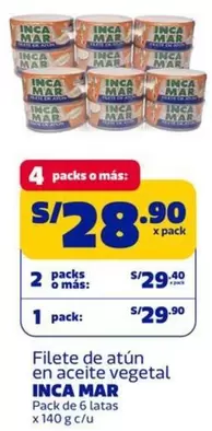 Filete de atún en aceite vegetal