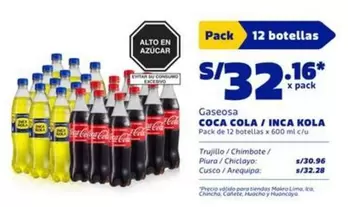 Coca-Cola - Gaseosa COCA COLA / INCA KOLA