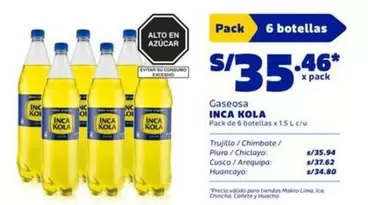 Inca Kola - Gaseosa