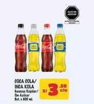 Coca-Cola - COCA COLA/ INCA KOLA Gaseosa Regular/ Sin Azúcar
