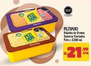 Peziduri - Helados de Crema Sabores Variados