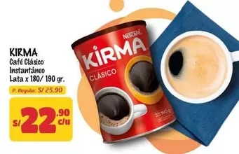 Kirma - Café Clásico Instantáneo Lata